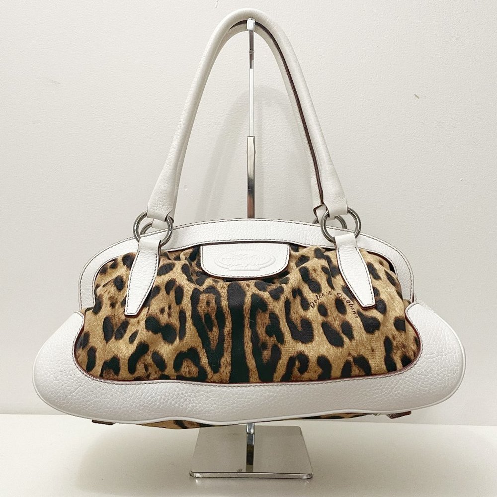 Vintage Dolce & Gabbana Animal Print Shoulder Bag
